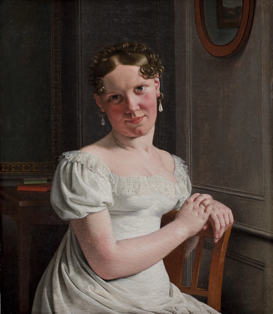 Julie Eckersberg, nata Juel, seconda moglie dell'artista - Statens Museum for Kunst, Copenaghen